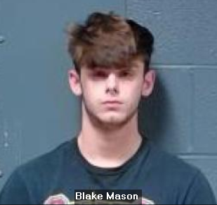 Booking photo of Blake Mason.