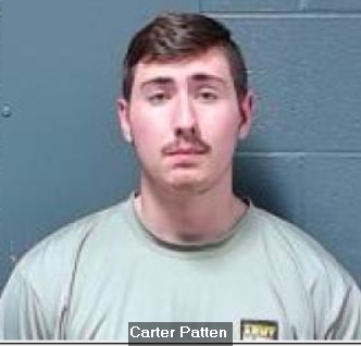 Booking photo of Carter Patten.