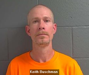 Booking photo of Keith Buschman.