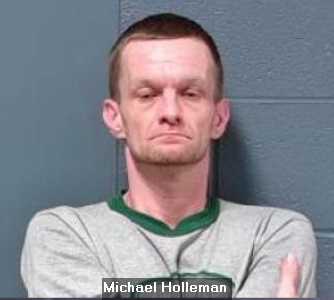 Booking photo of Michael Holleman.