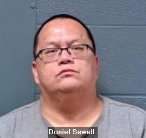 Booking photo of Daniel Sewell.