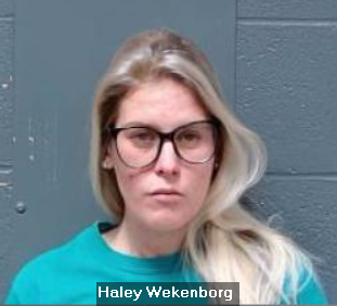 Booking photo of Haley Wekenborg.