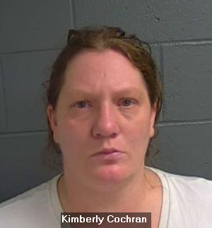 Booking photo of Kimberly Cochran.