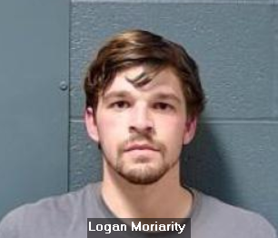 Booking photo of Logan Moriarity.